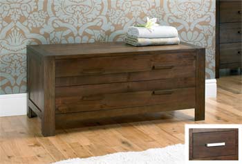 Lyon Walnut 2 Drawer Chest