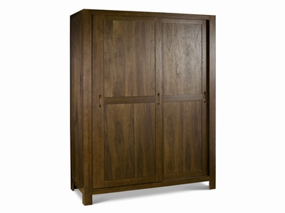 Lyon Walnut Large Sliding Door Wardrobe Small