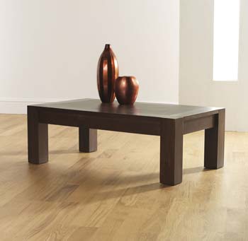 Lyon Walnut Rectangular Coffee Table