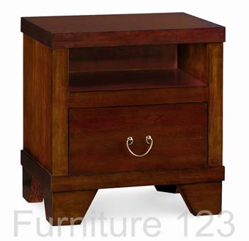 Bentley Designs Samba Mango 1 Drawer Bedside Chest