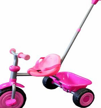 Bentley Kids CHILDRENS KIDS TRIKE BIKE TRICYCLE 3 WHEEL WITH HANDLE - PINK