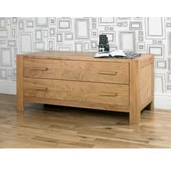 Lyon Oak 2 Drawer Wide Chest