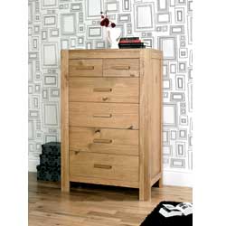 Lyon Oak 4 + 2 Drawer Chest