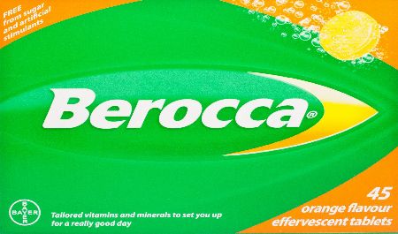 Berocca Orange Flavour Effervescent Tablets