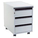 BEST Selling Budget 60cm 3 Drawer Mobile Pedestal-Light Grey