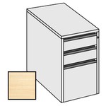 Selling Budget Desk End 3 Drawer Pedestal For Return of Ergonomic Desk-Beech