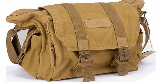  Canvas SLR DSLR digital camera gadget organizer bag - waterproof,multi-compartments,shoulder strap and carry handle BTDB01