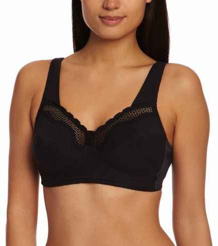 Bestform Womens Cotton Comfort Bra Black 00535BK36C 36C