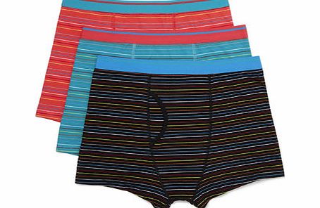 Bhs 3 Pack Bright Finestripe Trunks, Blue BR60T14GBLU