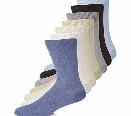 Bhs 7 Pack Socks, Black BR61F26GBLK