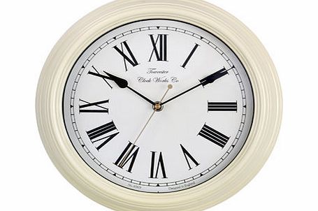 Acctim Cream Redbourne Metal Case Station Clock,