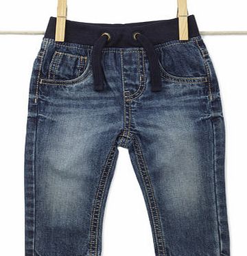 Bhs Baby Boys Indigo Wash Denim Jeans, indigo