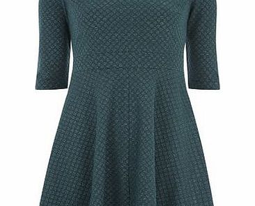 Bhs Billie Black Label Teal and Silver Flippy Dress,