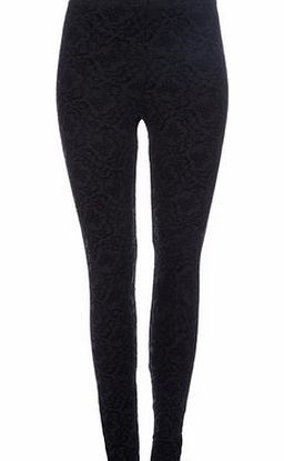 Bhs Black Baroque Legging, black 12031588513