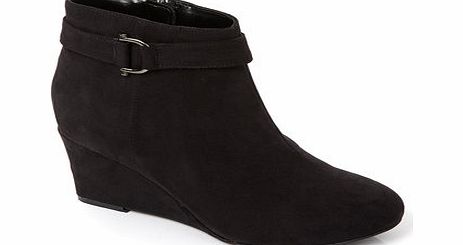 Bhs Black Classic Profile Wedge Ankle Boot, black