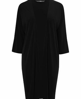 Bhs Black Edge To Edge Longline Cardigan, black