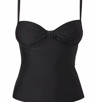 Bhs Black Great Value Plain Tankini Top, black