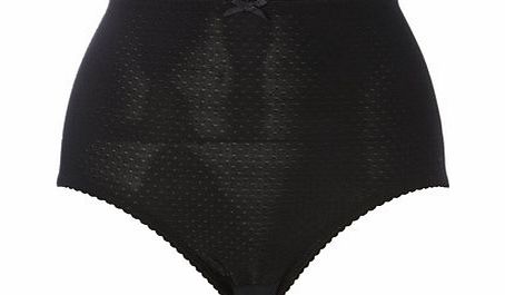 Bhs Black Jacquard Spot Full Brief, black 4803868513