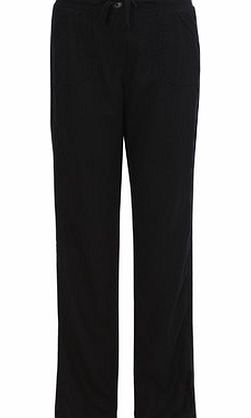 Bhs Black Linen Blend Trouser, black 2207738513