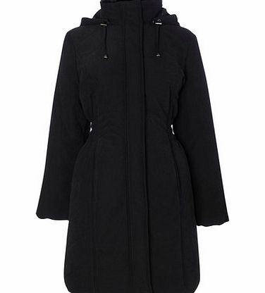 Bhs Black Long Padded Coat, black 9852960137