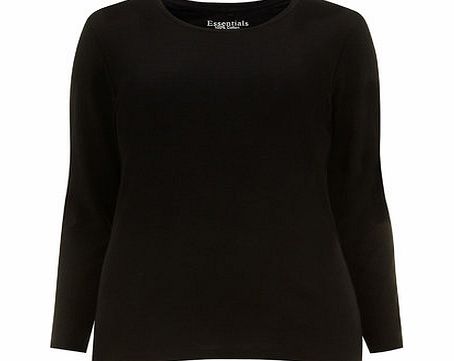 Bhs Black Long Sleeve Top, black 12611618513