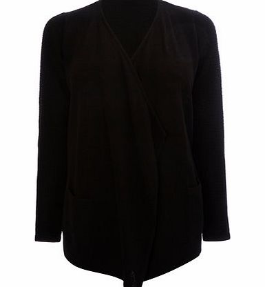 Bhs Black Petite Waterfall Cardigan, black 419648513