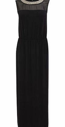 Bhs Black Trim Maxi Dress, black 9022868513