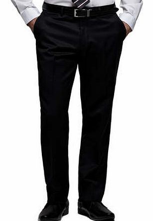 Bhs Black Wool Blend Trousers, Black BR64W02DBLK