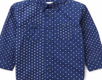 Bhs Blue Boys Mixed Diamond Shirt, blue 1618441483