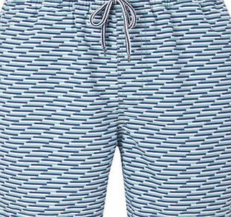 Bhs Blue Geo Print Basic Swim Shorts, Blue BR57S08GBLU