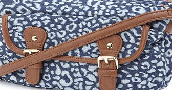 Bhs Blue Leopard Denim Cross Body Bag, blue 3126811483