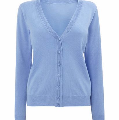 Bhs Bluebell V Neck Cardigan, Bluebell 588053691