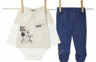 Bhs Boys Baby Boys Bodysuit and Crawler Joggers Set,