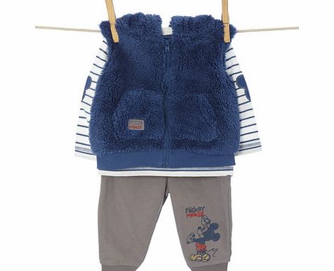 Bhs Boys Baby Boys Disney Mickey Mouse Gilet Set,