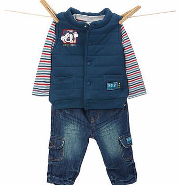 Bhs Boys Baby Boys Disney Mickey Mouse Jeans Set,