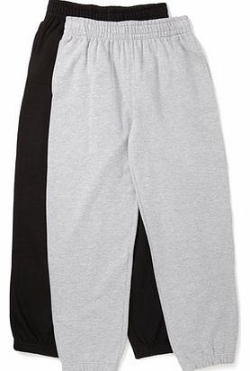 Boys Boys 2 Pack Black & Grey Joggers,