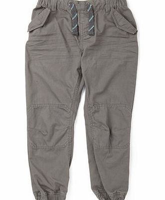 Bhs Boys Boys Grey Herringbone Pull On Trousers,