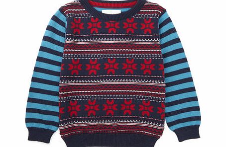 Bhs Boys Fair Isle Jumper, navy 1621740249