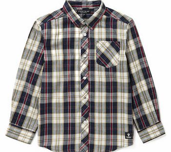 Boys Firetrap Boys White Checked Shirt, white