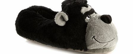 Bhs Boys Flipback Gorilla Head Slippers, black