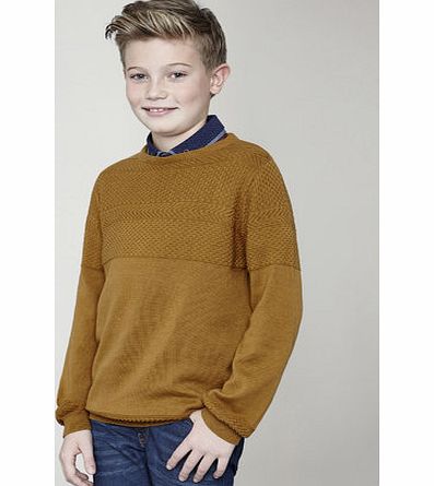 Bhs Boys JRM Mustard Knit Jumper, mustard 2074890086