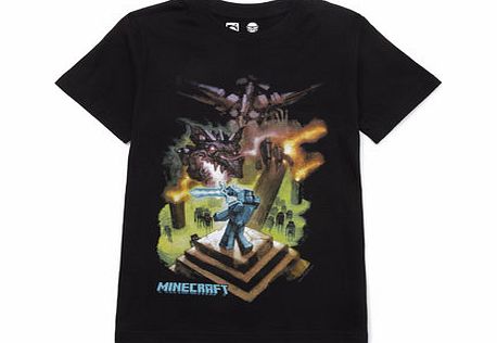 Bhs Boys Minecraft Print Tee, black 2074378513