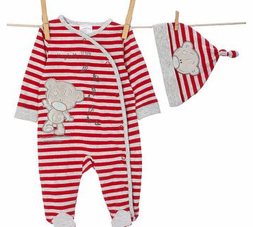 Bhs Boys Unisex Striped Tatty Teddy All In One