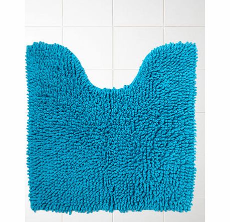 Bhs Bright Turquoise Cotton Loop Pedestal Mat,