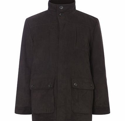 Bhs Brown Mock Suede Coat, Brown BR56F02FBRN