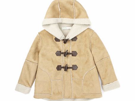 Bhs Brown Shearling Coat, brown 9266840481