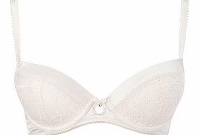 Champagne Broderie Trim Bra, champagne 2303600413