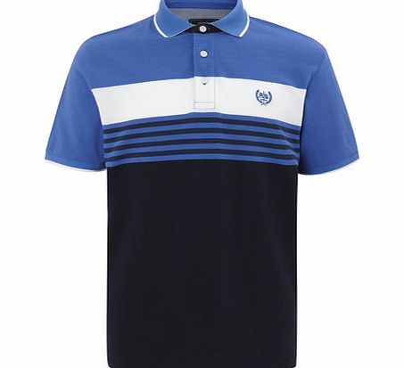 Chest Stripe Polo Shirt, Blue BR52P31GBLU