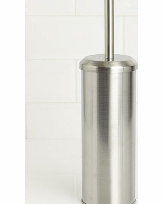 Chrome Noir Stainless Steel Toilet Brush, chrome