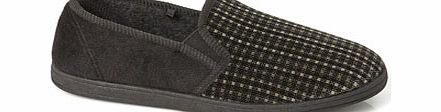 Bhs Classic Velour Slippers, Black BR62F08BBLK